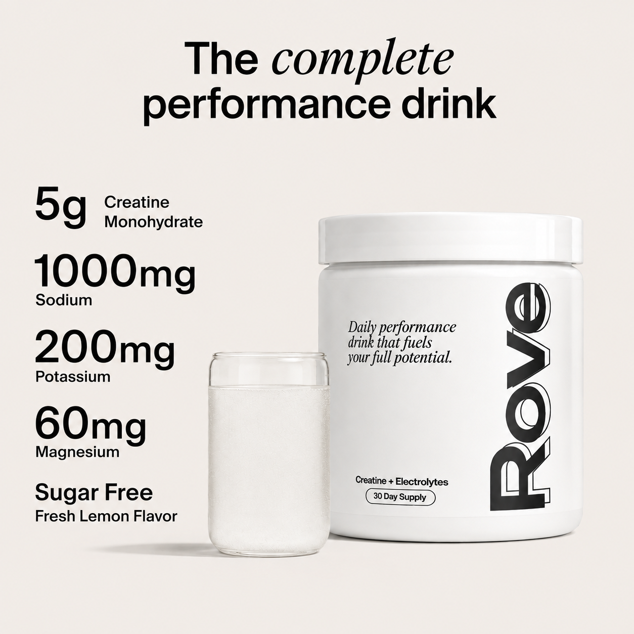 Performance Electrolyte + Creatine Drink Mix